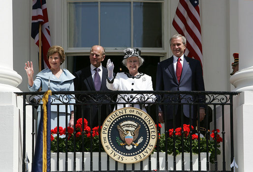 State Arrival Ceremony on the South Lawn for Queen Elizabeth II of England